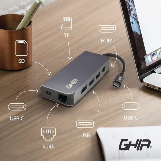 USB C HUB HDMI, SD USB 3.0 HUB